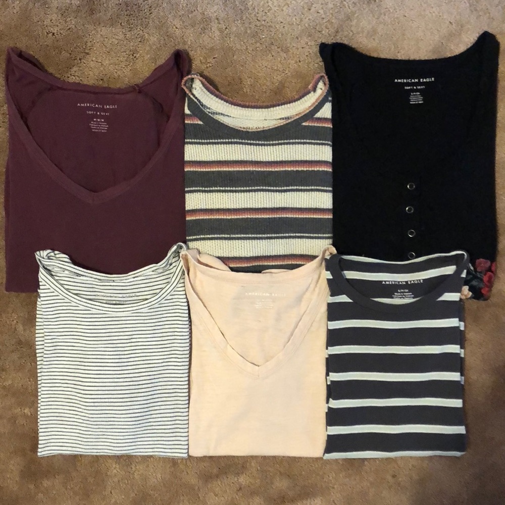 American eagle bundle- 6 shirts for $32 or $7 each